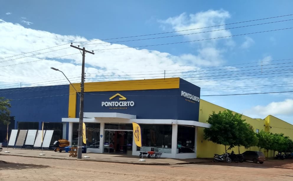 Fachada da loja Ponto Certo da Construção